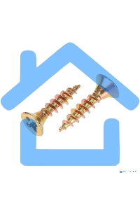 Саморез универсальный KRANZ 3.5х16, желтый цинк, короб (200 шт./уп.)