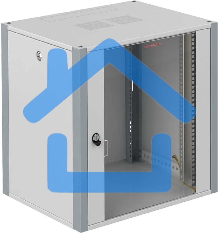 Шкаф коммутационный Sysmatrix (WP 6315.710 ) настенный 15U 600x350мм пер.дв.стекл 2 бок.пан. 60кг серый IP20