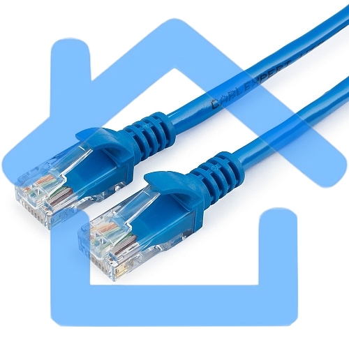 Патч-корд UTP Cablexpert кат.5e, 1.5м, литой, многожильный (синий)