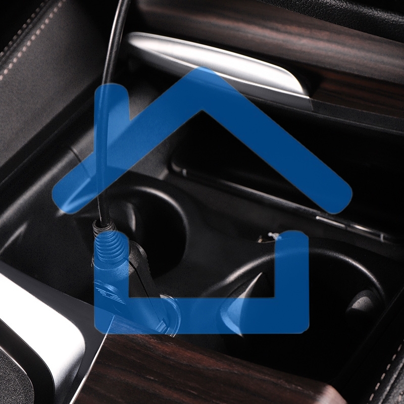Автозарядка с индикатором (разъем 1.4х3.4) (АЗУ) шнур спираль 1.5 м Rexant