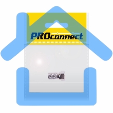 Разъем антенный на кабель, штекер F для кабеля SAT (с резиновым уплотнителем), (1шт.) (пакет) PROconnect Разъем антенный на кабель, штекер F для кабеля SAT (с резиновым уплотнителем), (1шт.) (пакет) PROconnect