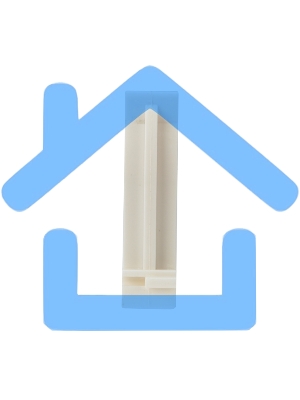 Крепеж-клипса для монтажного пистолета Ø 50 мм, белая (25 шт/уп) Rexant