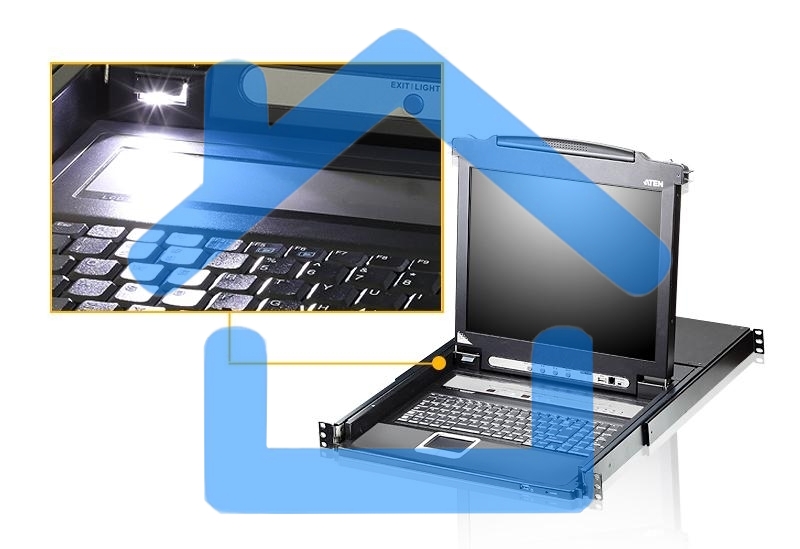 Переключатель KVM ATEN LCD 17