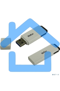 Флешка USB Netac U185 32 Gb <NT03U185N-032G-30WH>, USB 3.0, с колпачком, пластиковая белая