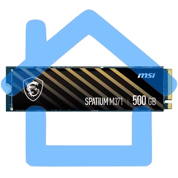 Накопитель SSD MSI 500Gb SPATIUM M371 M.2(22x80мм), NVMe, PCIe 3.0 x4, 3D TLC, R/W 2200/1150, IOPs 60 000/200 000, TbW 110, DWPD 0.12