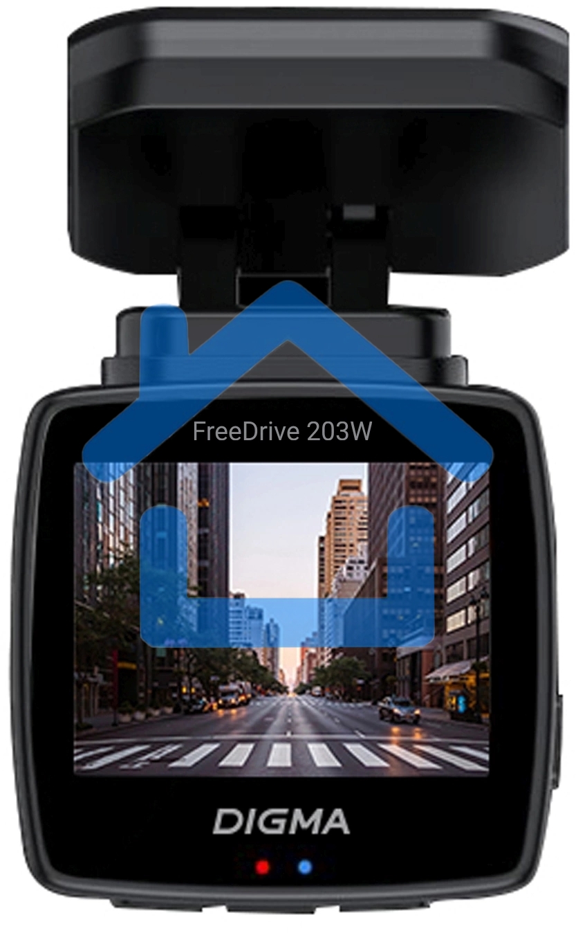 Видеорегистратор Digma FreeDrive 203W черный 2Mpix 1080x1920 1080p 120гр. MSTAR 8336