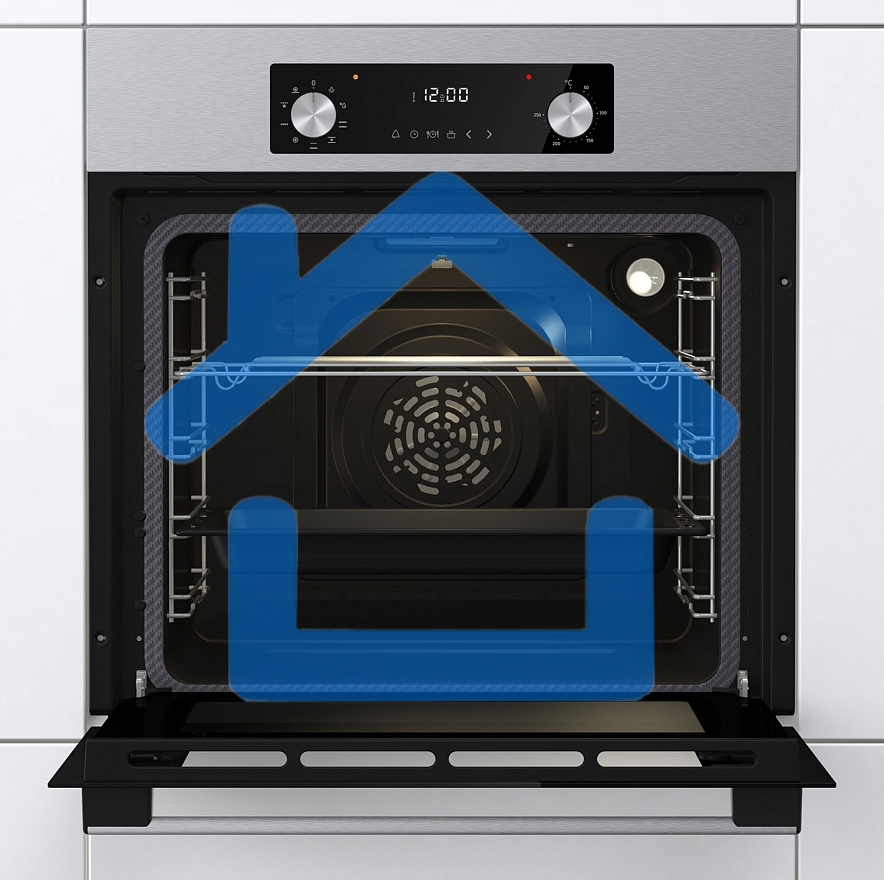 Духовой шкаф электрический Gorenje BO6737E02NX, черный