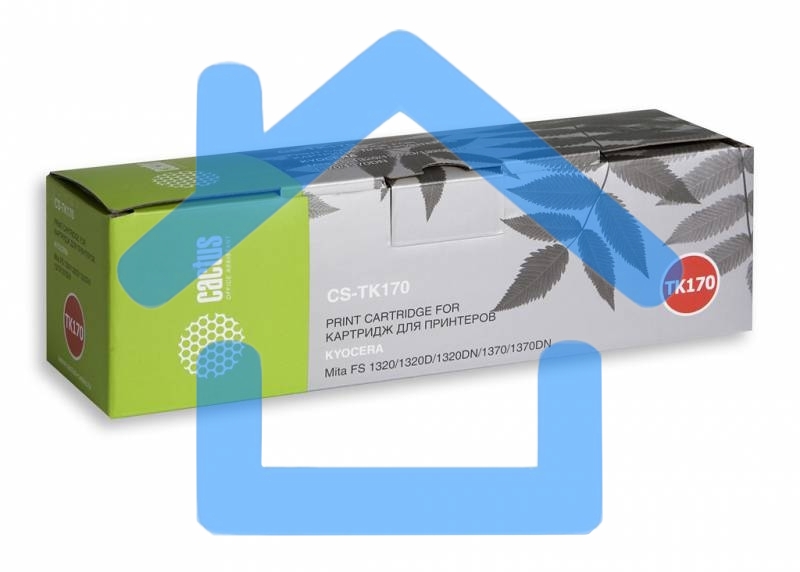 Картридж лазерный Cactus CS-TK170 черный (7200 стр.) для Kyocera Mita P2135 Ecosys, P2135d Ecosys, P2135dn Ecosys, Mita FS 1320, 1320d, 1320dn, 1370, 1370dn