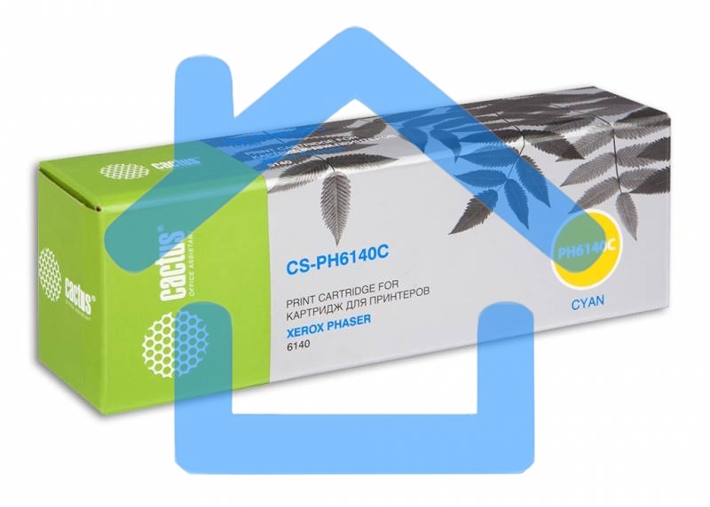 Картридж лазерный Cactus CS-PH6140C (106R01481) голубой (2000 стр.) для Xerox 6140