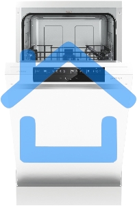 Посудомоечная машина, Gorenje GS531E10W, белая с черным, 44.8 см, 9 компл., 47 дБ, класс A++