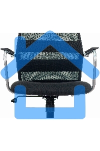 Кресло компьютерное Бюрократ KB-5M TW-01 3C11 черный, сетка/ткань, с подголов. крестовина металл хром