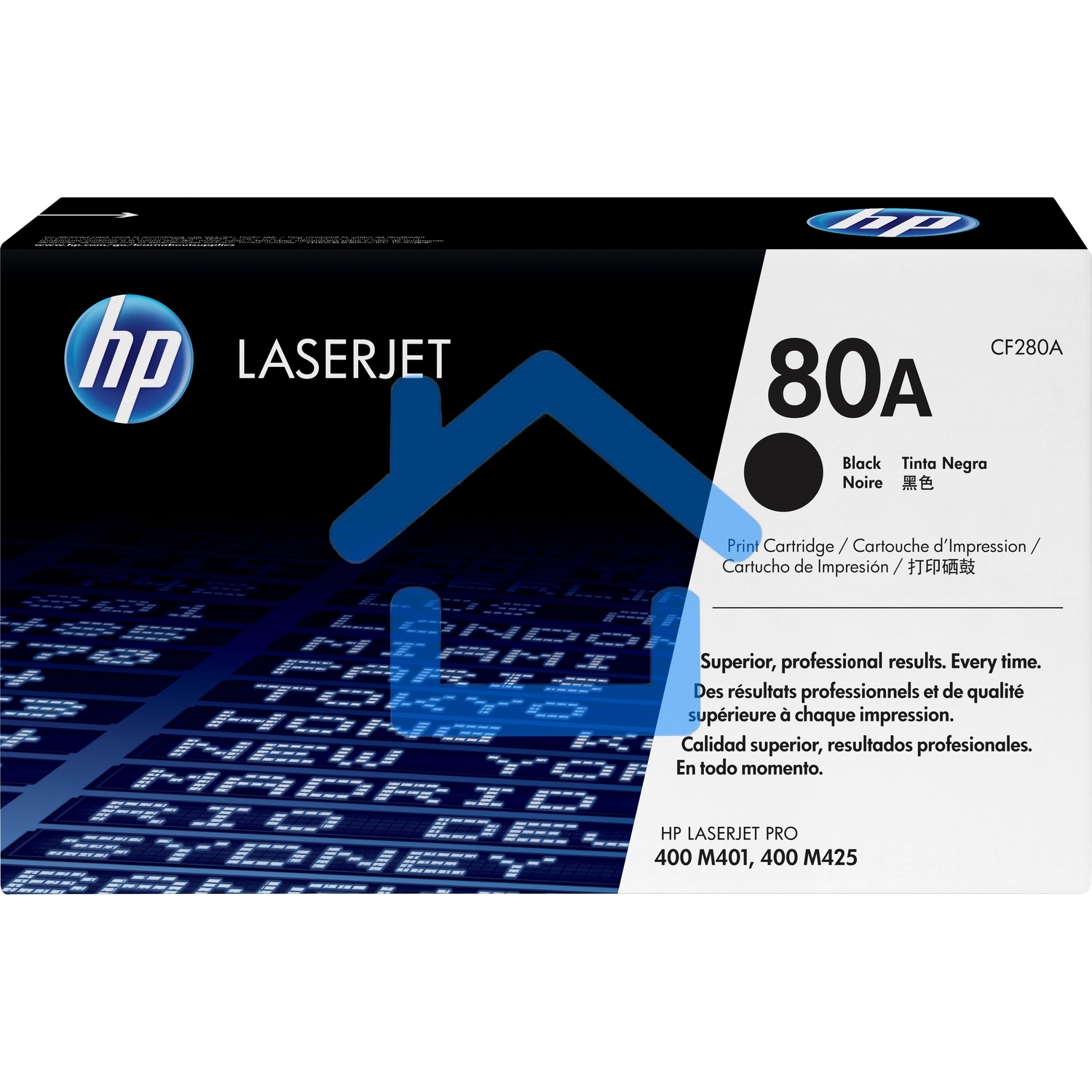 Картридж лазерный HP 80A (CF280A) черный для LaserJet Pro 400 M401/M425 2700 стр.
