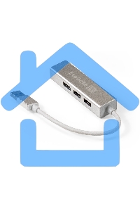 Хаб USB (концентратор) ExeGate DUB-4 (кабель-адаптер USB3.0 --> 4xUSB3.0, Plug&Play, серебристый)