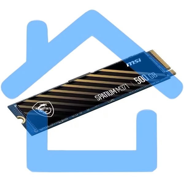 Накопитель SSD MSI 500Gb SPATIUM M371 M.2(22x80мм), NVMe, PCIe 3.0 x4, 3D TLC, R/W 2200/1150, IOPs 60 000/200 000, TbW 110, DWPD 0.12