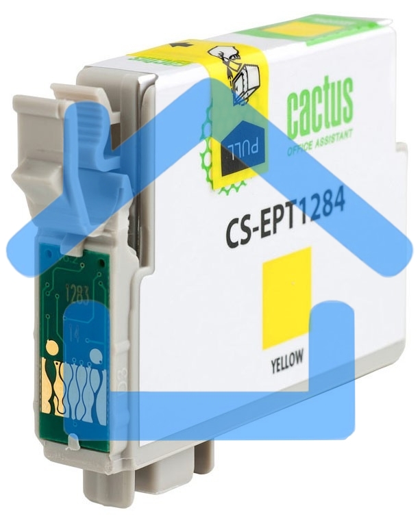 Картридж струйный Cactus CS-EPT1284 (T1284) желтый (7 мл) для Epson Stylus S22/S125/SX420/SX425/Office BX305