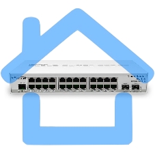 Коммутатор Mikrotik CRS326-24G-2S+IN with 800 MHz CPU, 512MB RAM, 24xGigabit LAN, 2xSFP+ cages, RouterOS L5 or SwitchOS (dual boot), desktop case, PSU