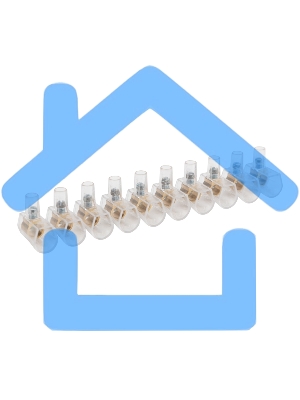 Концевой зажим винтовой изолированный КЗВИ 6 мм (10х1) (10 шт./уп.) Rexant