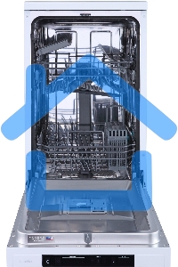 Посудомоечная машина, Gorenje GS531E10W, белая с черным, 44.8 см, 9 компл., 47 дБ, класс A++