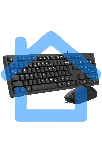 Комплект клавиатура + мышь A4Tech KK-3330S клав:черный мышь:черный USB