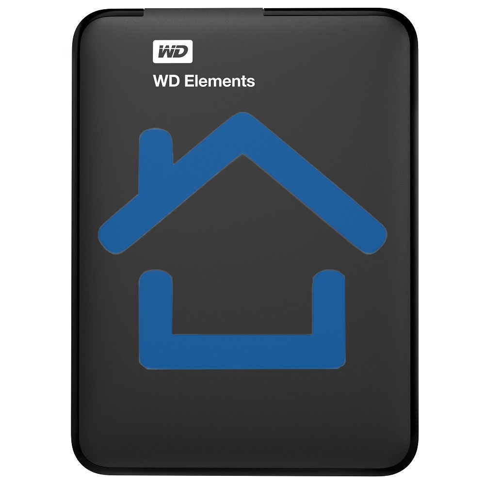 Внешний жесткий диск HDD WD 1Tb Original USB 3.0 WDBUZG0010BBK-WESN Elements Portable 2.5