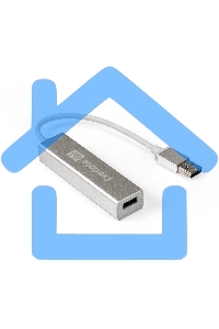 Хаб USB (концентратор) ExeGate DUB-4 (кабель-адаптер USB3.0 --> 4xUSB3.0, Plug&Play, серебристый)