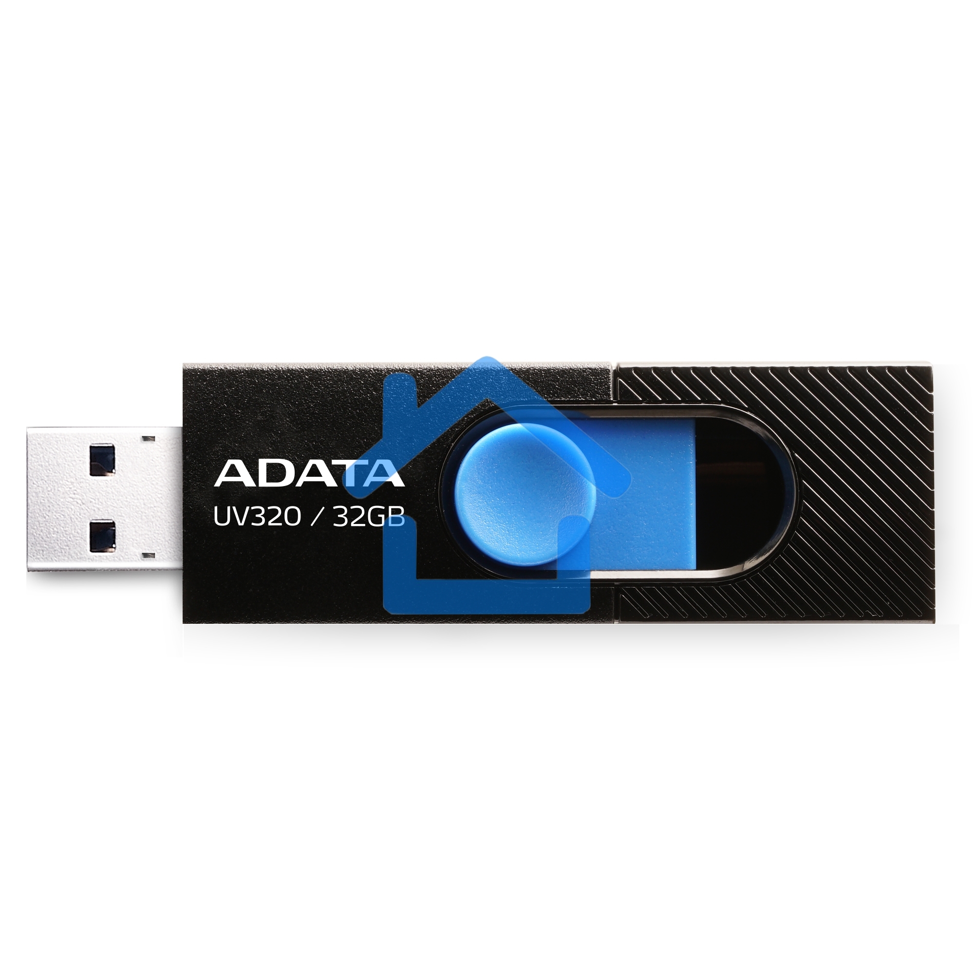 Флешка USB R/W ADATA 32Gb AUV320-32G-RBKBL черный/голубой