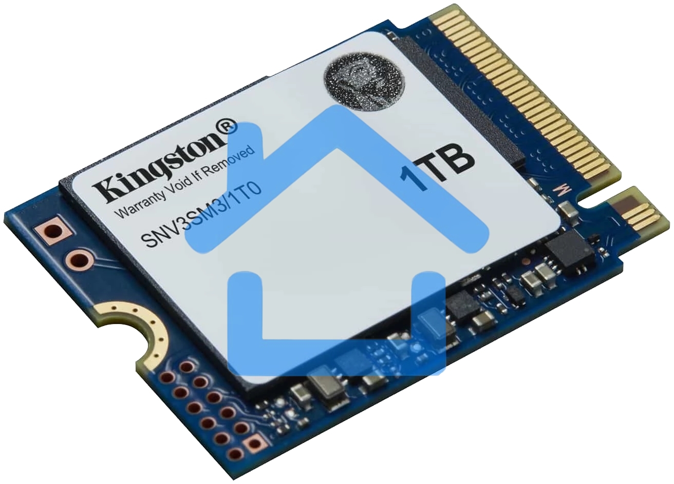 Накопитель SSD Kingston NV3, 1000Gb, M.2(22x30мм), NVMe, PCIe 4.0 x4, 3D TLC, R/W 6000/4000Mb/s, TbW 320, DWPD 0.2 (60 мес)
