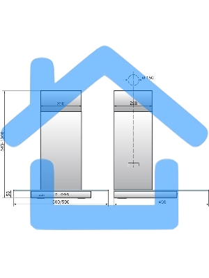 Вытяжка каминная Elikor Кристалл 60Н-430-К3Д нерж/тонир, 59 см, 430 куб. м/ч, 54 дБ