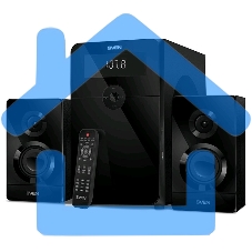 Акустическая система 2.1 SVEN MS-2250 / 80 Watt / ~230V 50Hz / Bluetooth / Black