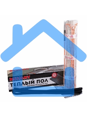 Теплый пол (нагревательный мат) Rexant Extra, площадь 6,0 м2 (0,5 х 12,0 метров), 960Вт, (двух жильный)
