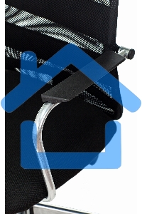 Кресло компьютерное Бюрократ KB-5M TW-01 3C11 черный, сетка/ткань, с подголов. крестовина металл хром