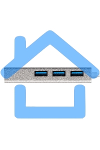 Хаб USB (концентратор) ExeGate DUB-4 (кабель-адаптер USB3.0 --> 4xUSB3.0, Plug&Play, серебристый)