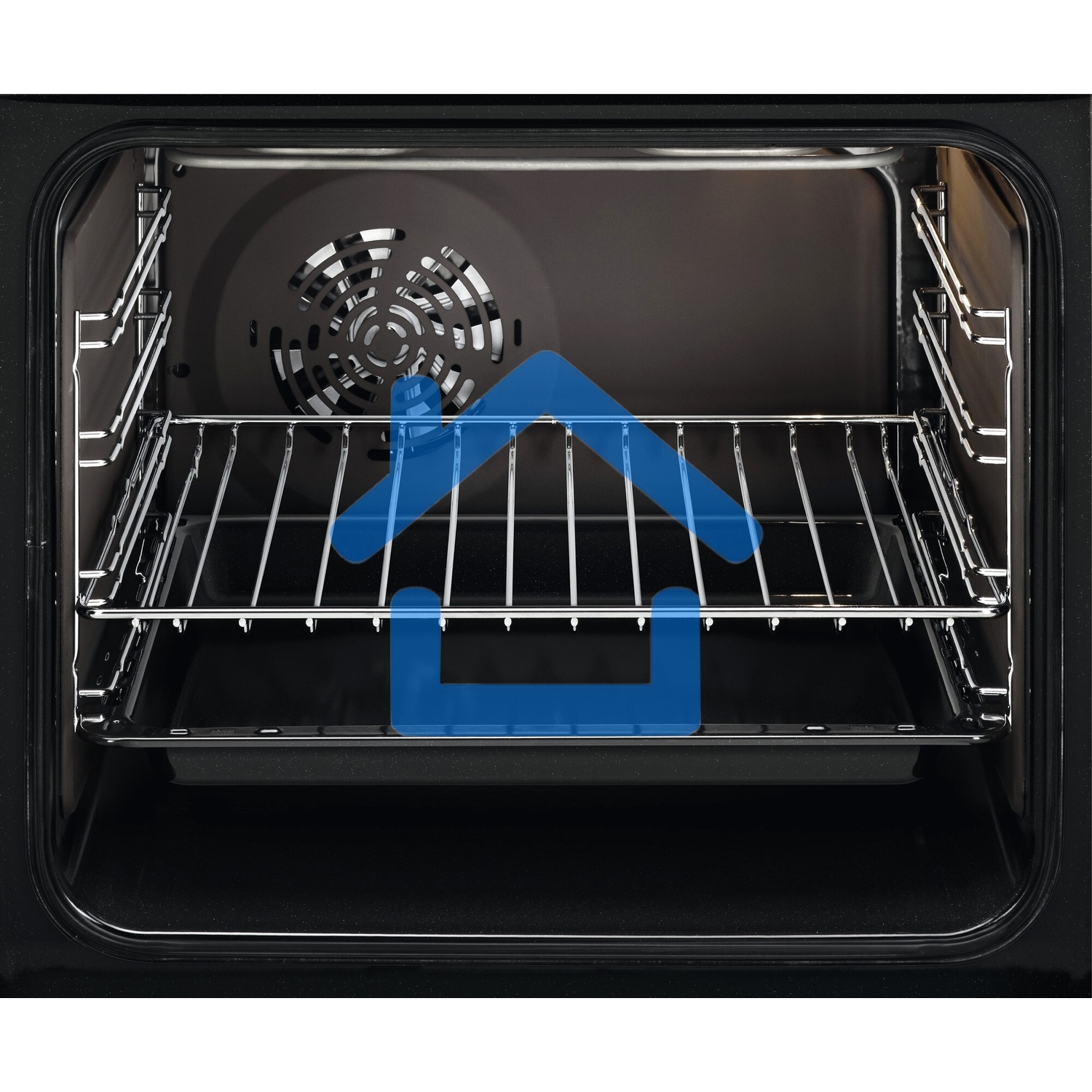 Электрический духовой шкаф Electrolux с кольцевым нагревательным элементом SurroundCook, основной цвет - нержавеющая сталь c Anti Finger Print, утапливаемые переключатели, таймер отключения, отложенный старт, будильник, хромированные направляющие из нержа
