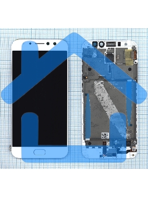 Дисплей для Asus Zenfone 4 Selfie Pro ZD552KL белый с рамкой
