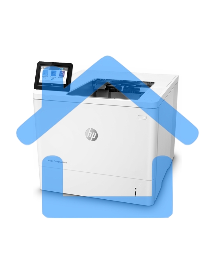 Принтер лазерный HP LaserJet Enterprise M611dn (7PS84A), A4, ч/б, печ. до 61 стр/мин., 1200 x 1200 dpi, USB, RJ-45