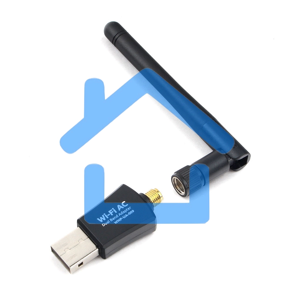 Сетевой двухдиапазонный Wi-Fi USB-адаптер Gembird 600 Мбит, USB, 802.11b/g/n/ac/а