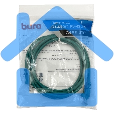 Патч-корд Buro UTP cat5E 2м зеленый RJ-45 (m)-RJ-45 (m)