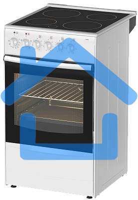 Плита электрическая Darina B 3607 W белый/черный, конфорок 4 шт, духовка 50 л, 50 см x 85 см x 56 см