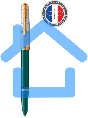 Ручка перьевая Parker 51 Premium (CW2169074) Forest Green GT F сталь нержавеющая, подарочная коробка