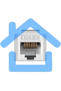 Модуль-вставка Keystone Jack RJ-45 ExeGate KJ-8P8C-U-C6-90-110 (Кат.6, неэкранированная, 90 градусов, IDC 110)