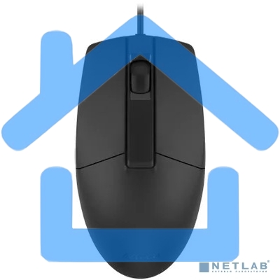 Мышь проводная A4Tech OP-335S черный, 1200 dpi, USB, кнопки - 3