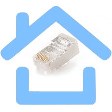 Коннектор RJ-45 экранированный (5 кат, 100шт, PLUG5SP, RJ45-FTP/SFTP, TC-PLUG-8P8C-S-C5-SH)