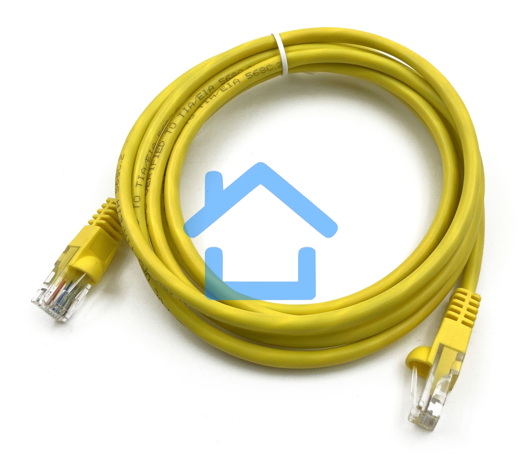 Патч-корд Buro UTP cat5E 2м желтый RJ-45 (m)-RJ-45 (m)