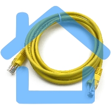 Патч-корд Buro UTP cat5E 2м желтый RJ-45 (m)-RJ-45 (m)