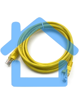 Патч-корд Buro UTP cat5E 2м желтый RJ-45 (m)-RJ-45 (m)