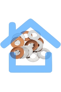 Шайба алюмомедная ШАМ 28/13 (в упак. 100 шт.) Rexant