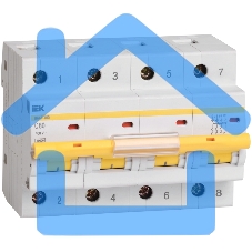 Выключатель автоматический модульный 4п C 100А 10кА ВА47-100 ИЭК MVA40-4-100-C