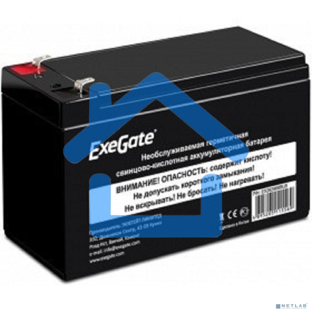 Батарея ExeGate EX285658RUS HRL 12-7.2 (12V 7.2Ah, 1227W, клеммы F2)