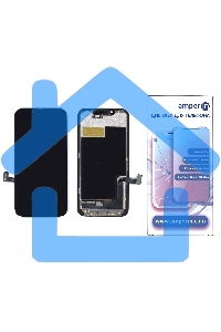 Дисплей Amperin для Apple iPhone 13 Mini в сборе с тачскрином (Soft Oled), черный