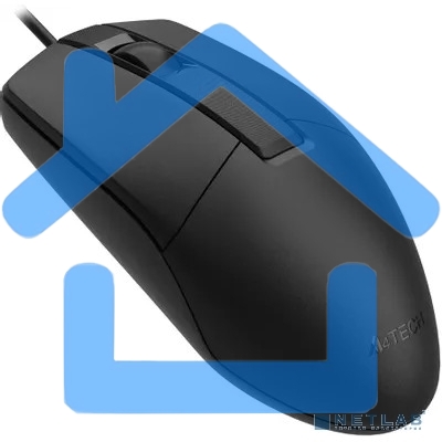 Мышь проводная A4Tech OP-335S черный, 1200 dpi, USB, кнопки - 3